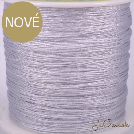 Nylonová šnúrka 0,5mm šedá -10m (1045)